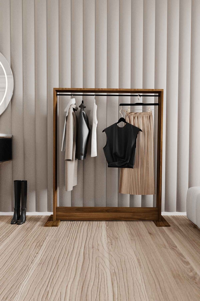 Cuier de perete, Hanah Home, Salvitor, 100x124x12 cm, Maro - imagine 5